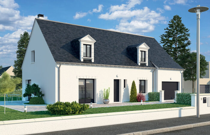 Maison traditionelle en 3D