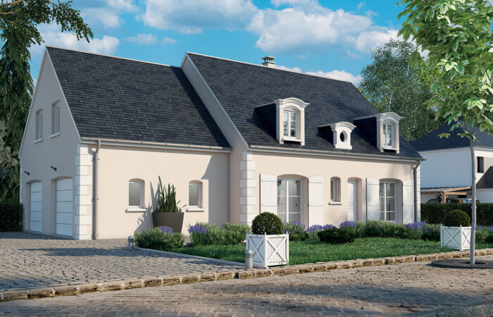 Maison traditionnelle en 3D