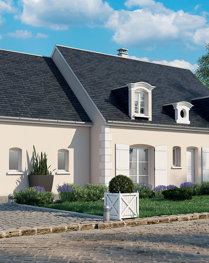 Maison traditionnelle en 3D