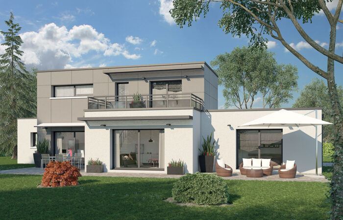 Maison contemporaine en 3D