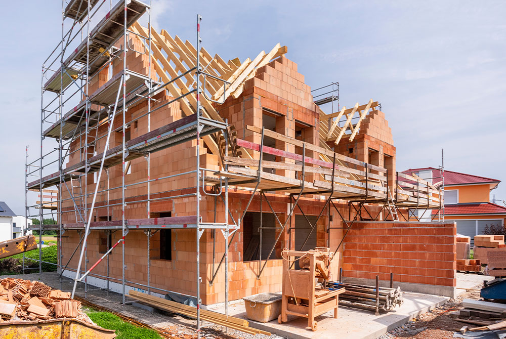 Construction nouvelle maison chantier