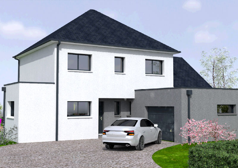 Modèle Maison 130m2 avec étage