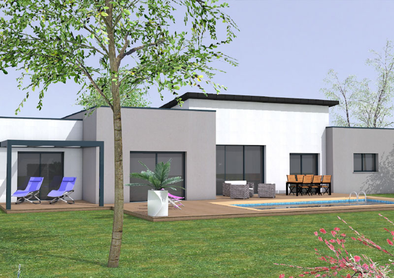 Modèle Maison 130m2 plein pied