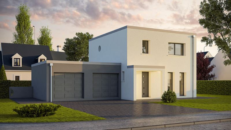 Une jolie maison cubique
